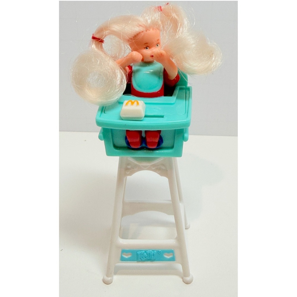 Vintage 1998 Barbie Eatin' Fun Kelly McDonald's Happy Meal Toy Working 4"
